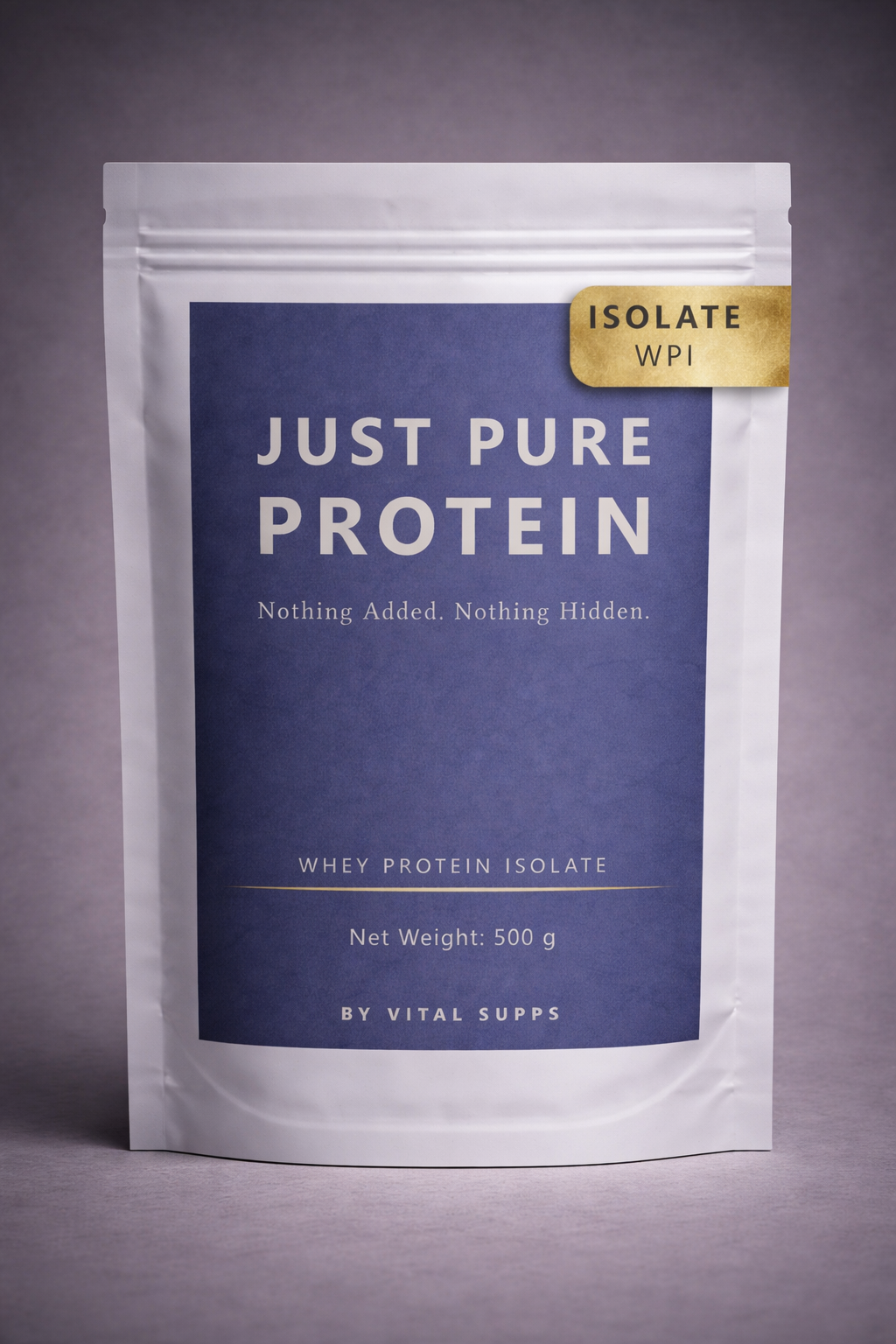 Just Pure Protein – Whey Protein Isolate (WPI) | Unflavoured | 500g / 1kg